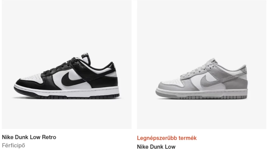 dunk low ajándék ötlet féfiaknak
